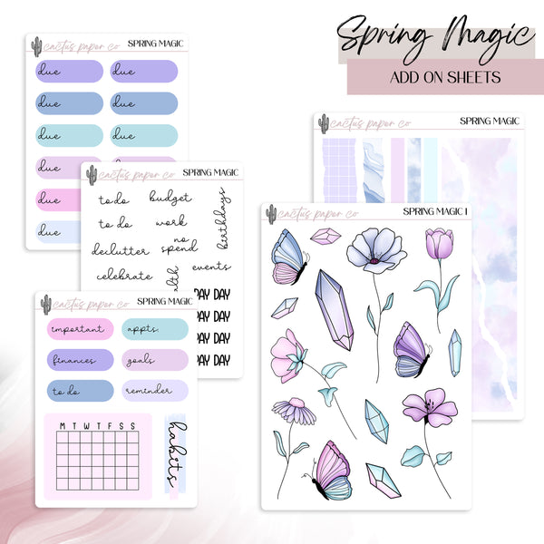 SPRING MAGIC MONTHLY JOURNALING ADD ONS