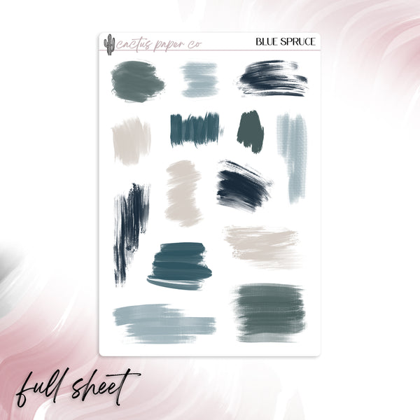 BLUE SPRUCE MINI BRUSH STROKES