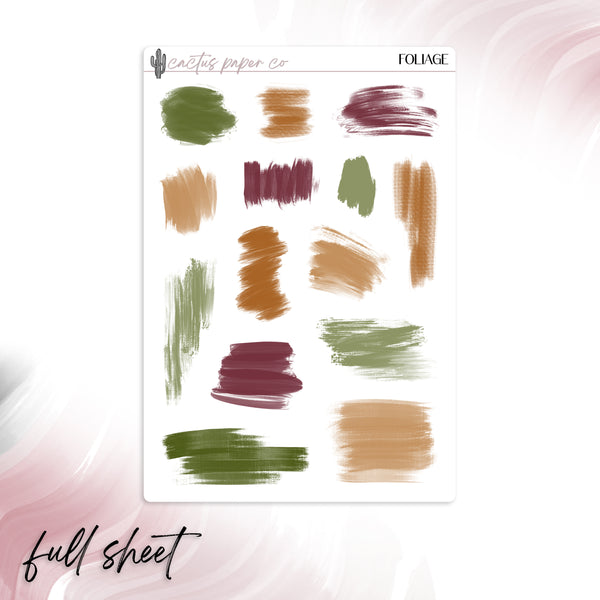 FOLIAGE MINI BRUSH STROKES