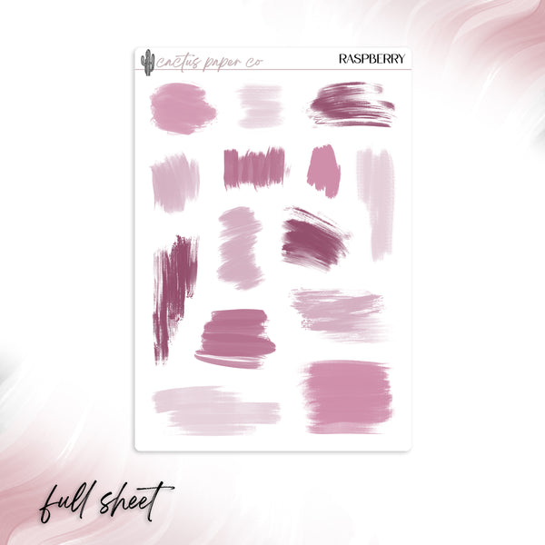 RASPBERRY MINI BRUSH STROKES