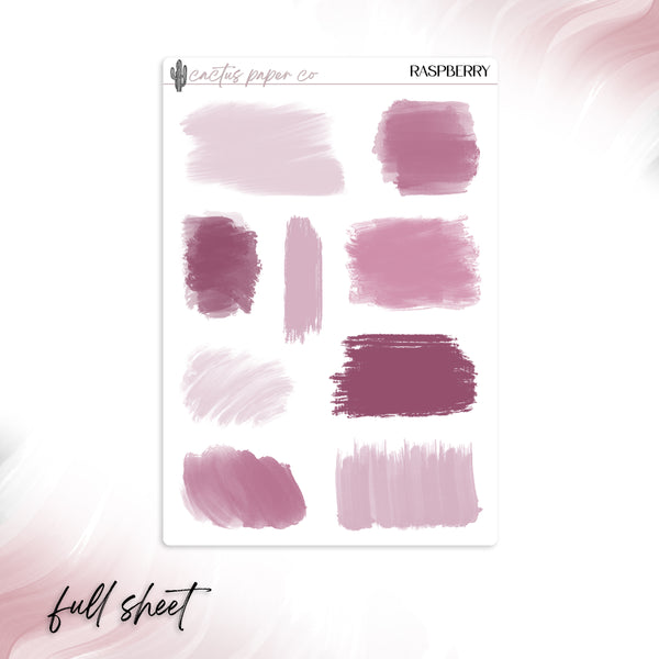 RASPBERRY XL BRUSH STROKES