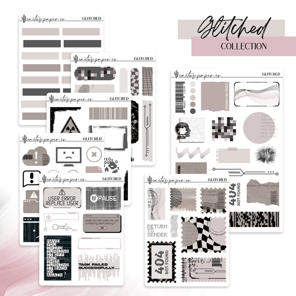 GLITCHED JOURNALING COLLECTION BUNDLE