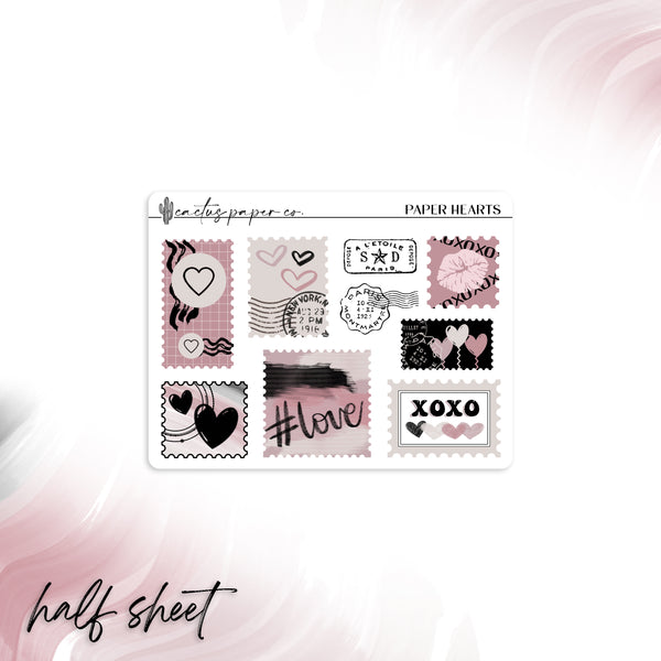 PAPER HEARTS STAMP DECO