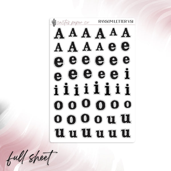 RANSOM LETTER VS1