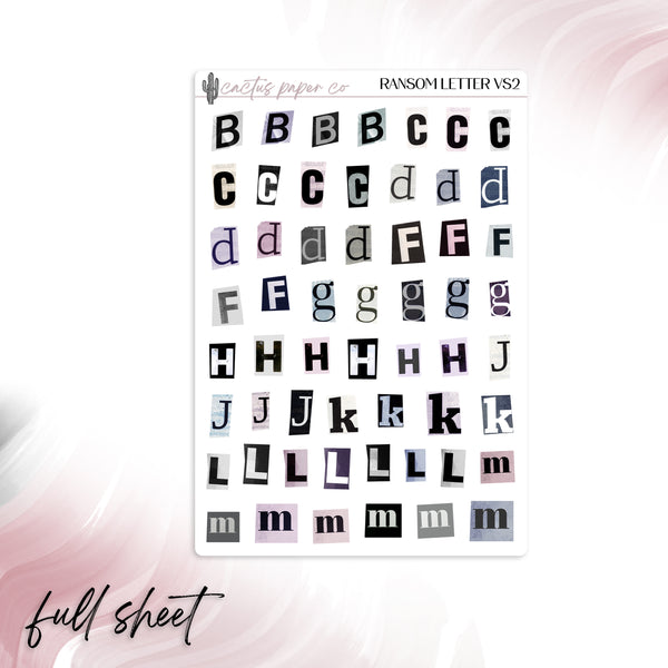 RANSOM LETTER VS2