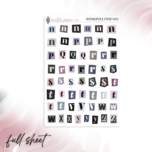 RANSOM LETTER VS2