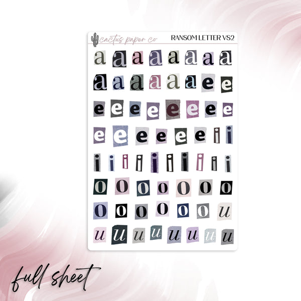 RANSOM LETTER VS2