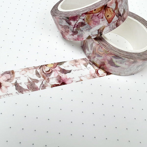 VINTAGE BUTTERFLY WASHI TAPE (ROSE GOLD FOIL ACCENTS) - Cactus Paper Company